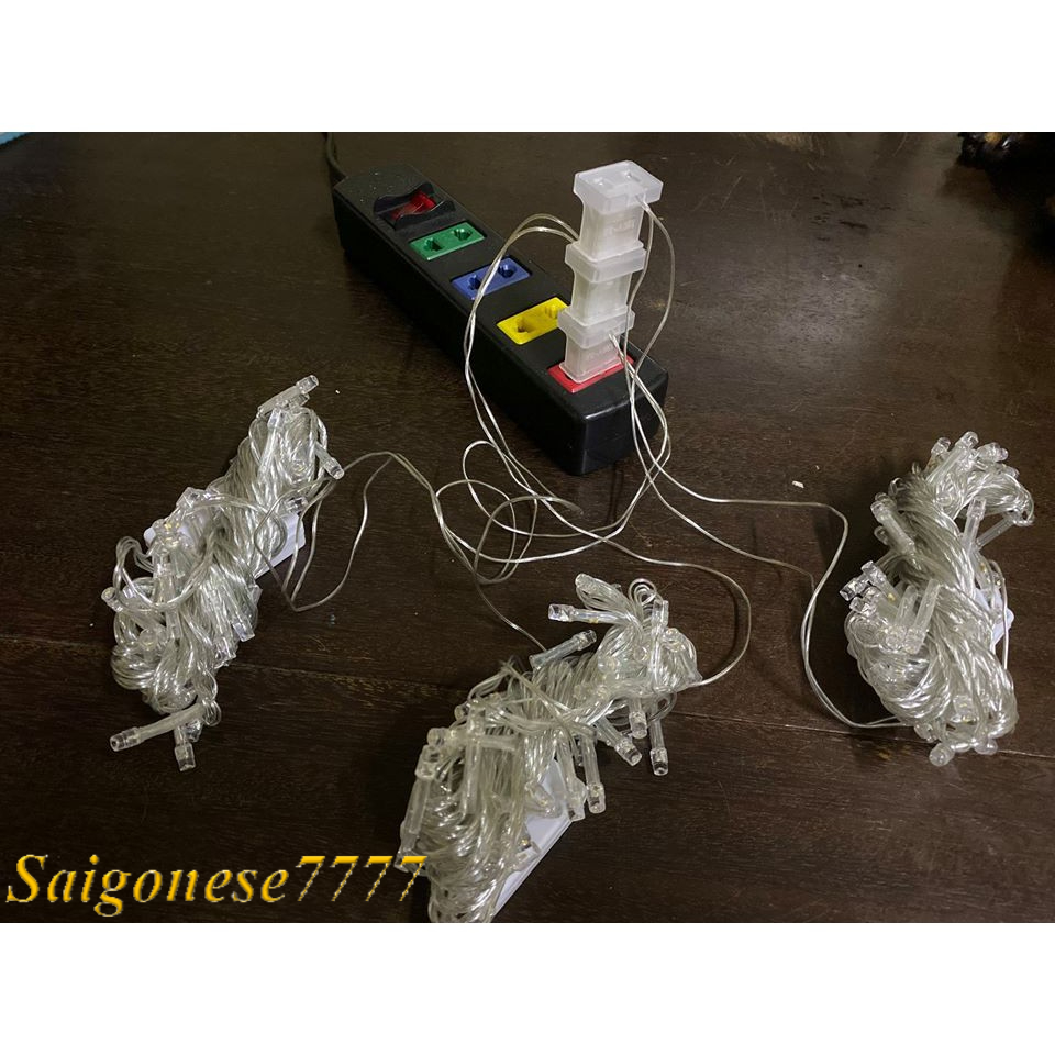 Đèn Led Không Chớp Cắm Điện-Dài 8 Mét Đèn Led Đom Đóm Fairy Light Quấn Cây Sân Vườn Trang Trí Tiệc Lễ Tết Noel