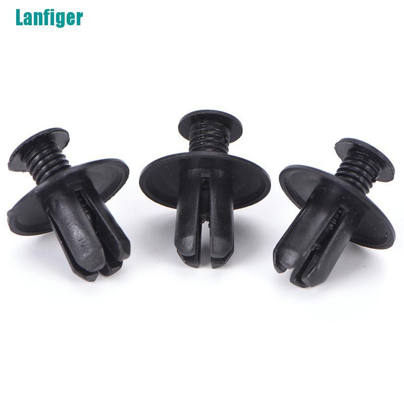 FENDER Set 50 Đinh Tán Nhựa Màu Đen 8mm Chuyên Dụng Cho Xe Hơi