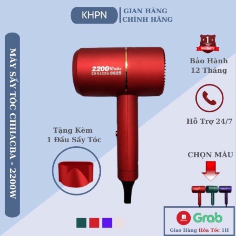 Máy sấy tóc, tạo kiểu tóc  chính hãng, công suất 2200w phù hợp cho cả gia đình và salon tóc