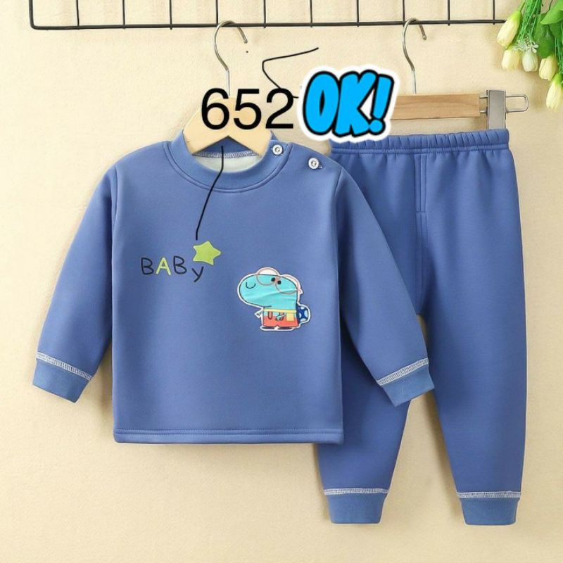 Bộ nỉ lót lông nhung quảng châu xuất Hàn cao cấp  dày mịn  cho bé 9- 23kg