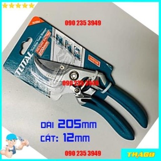 Kéo cắt tỉa cành cây lưỡi thép cacbon phủ TELFON Total kdp
