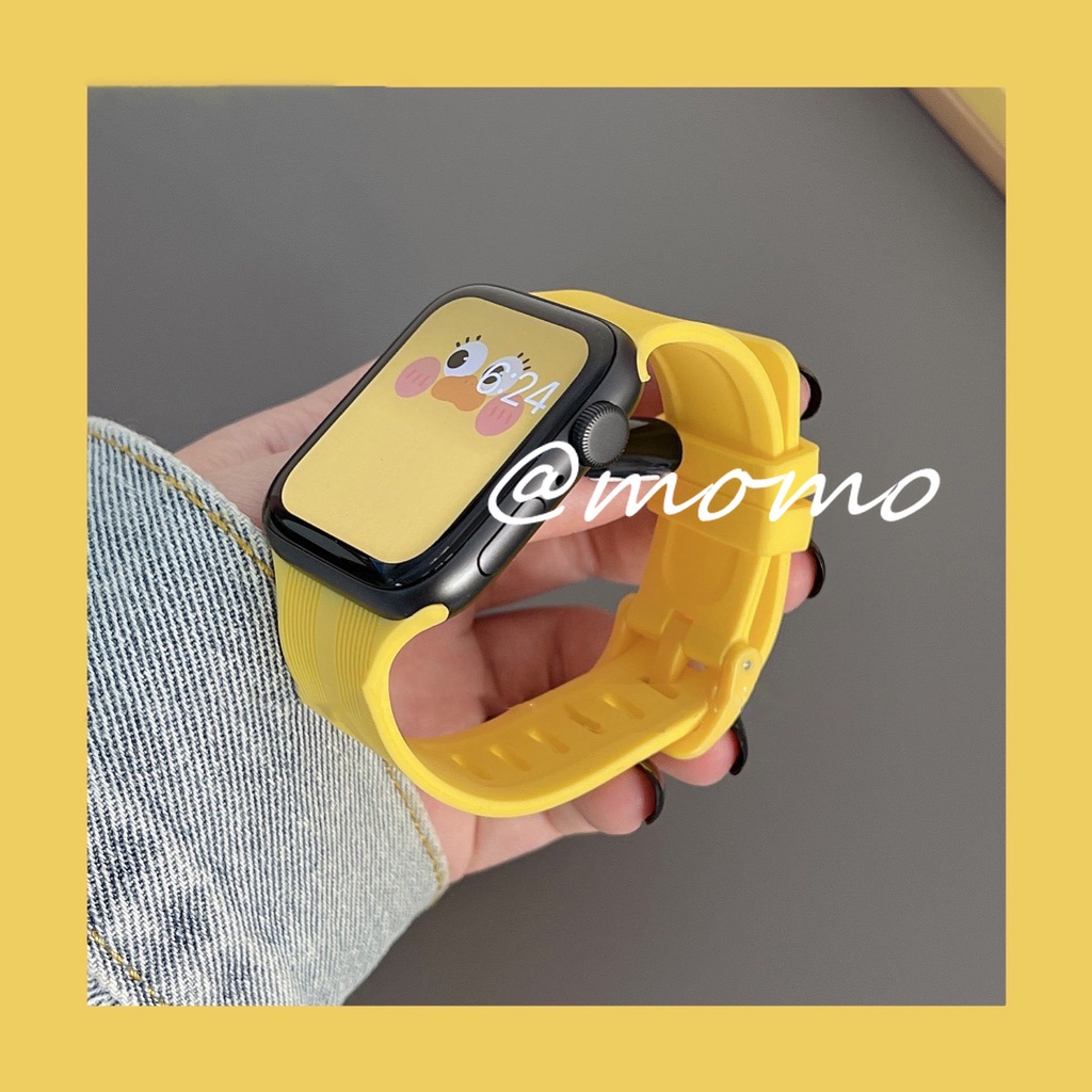 Dây Silicone Thay Thế Cho ĐồNg Hồ Apple Watch Series 7 6 5 4 3 2 1 SE 41mm 45mm 44mm 40mm