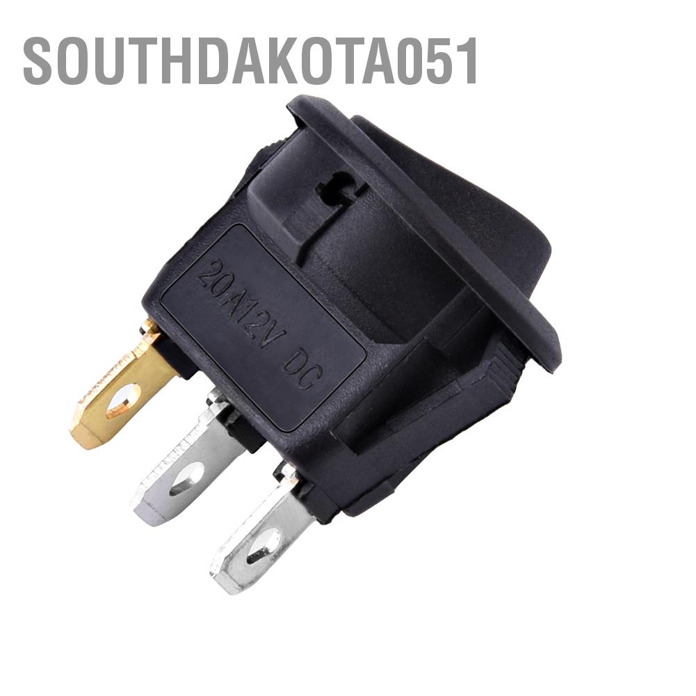 Nút nhấn bật / tắt công tắc Spst 12V cho xe van Dash Boat Light A