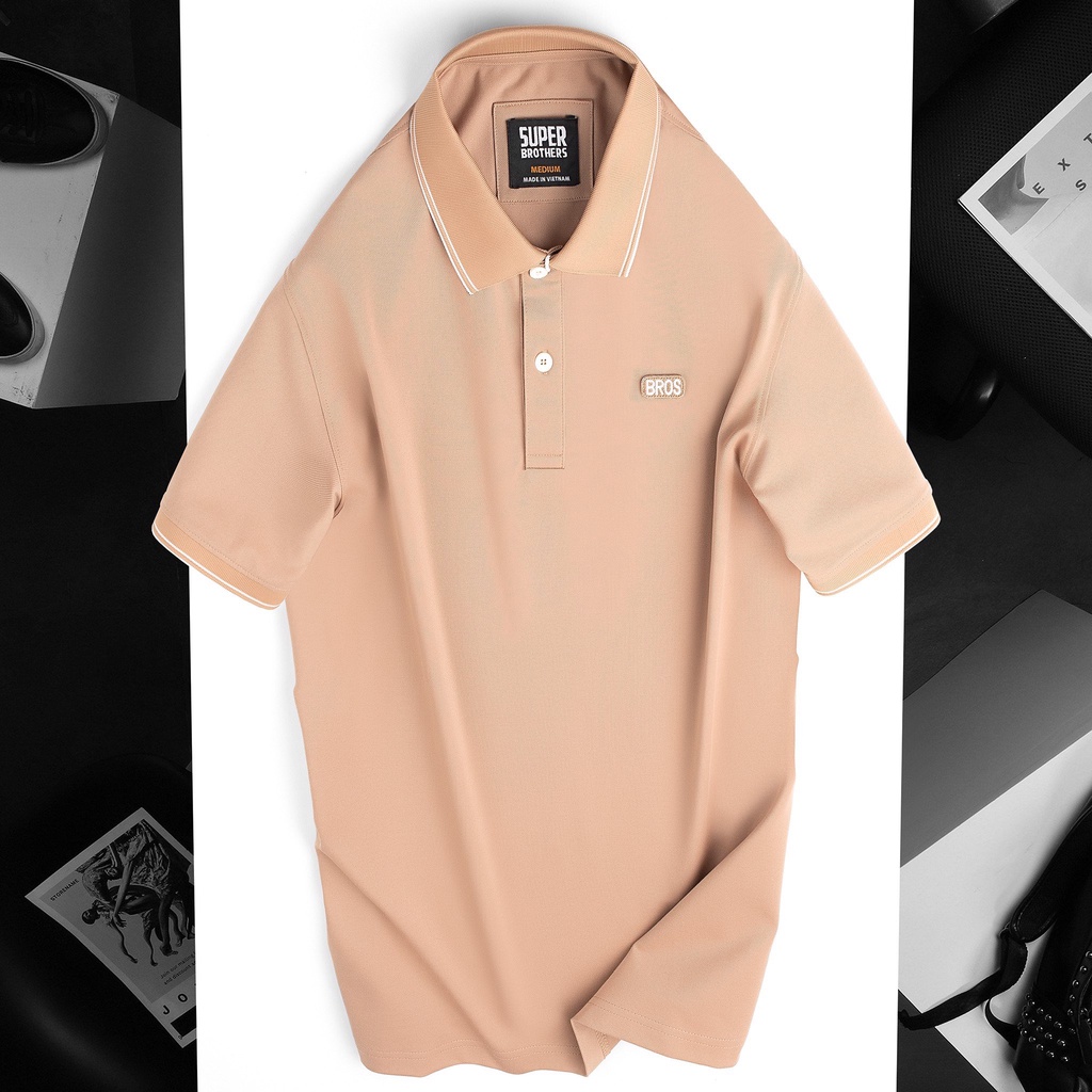 Áo polo nam super bros hàng chính hãng xịn đẹp, form slim fit vừa người, chất vải cá sấu cotton cvc cao cấp, thoáng mát