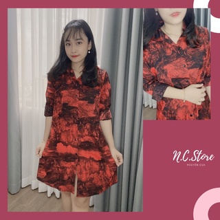 [ TẶNG ĐAI DA] Đầm sơ mi lụa💋 freeship