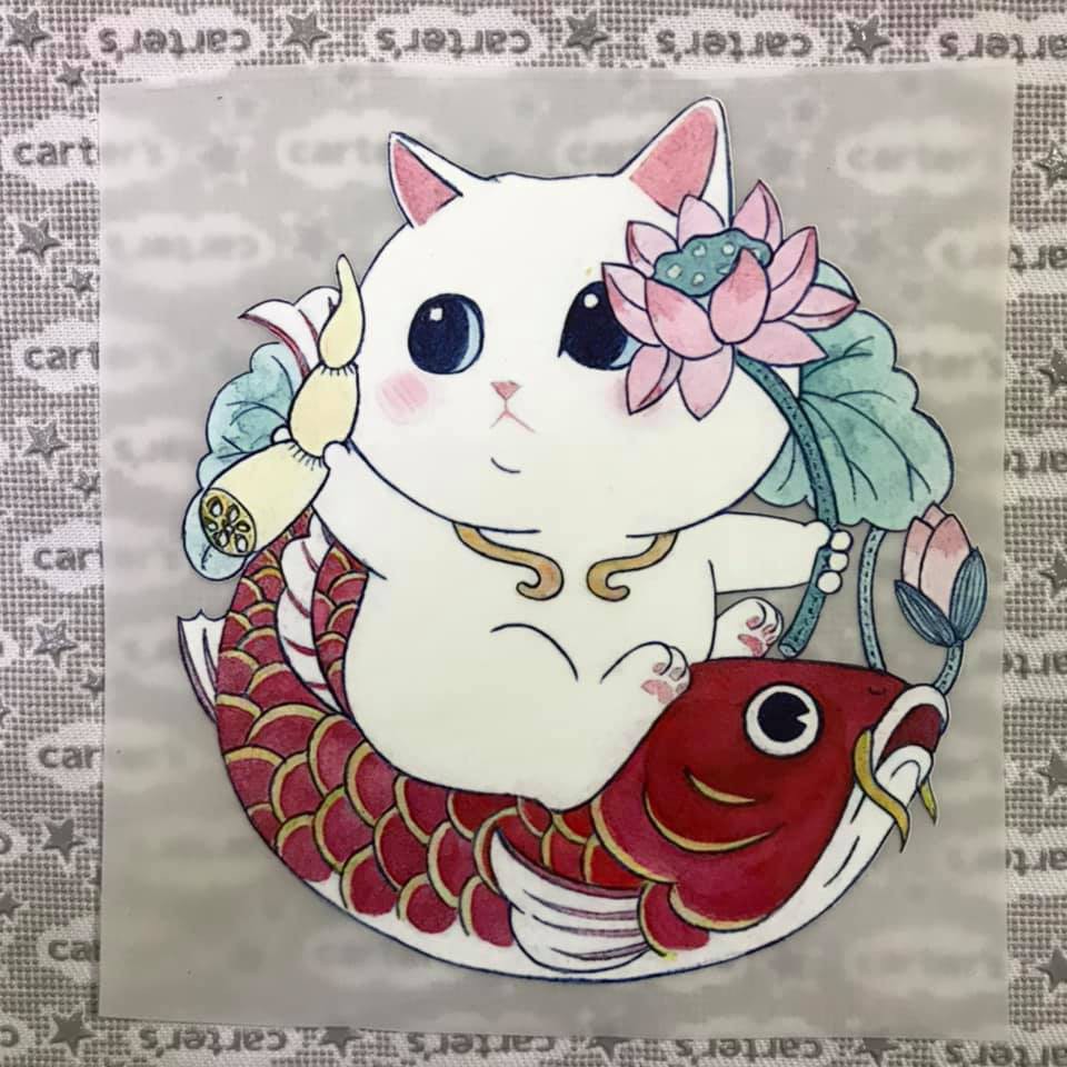 Hình ủi, hình ép nhiệt - Mèo (nhiều mẫu)