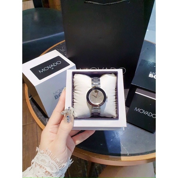 Đồng Hồ Nữ Movado Bold Silver Diamond 3600567.