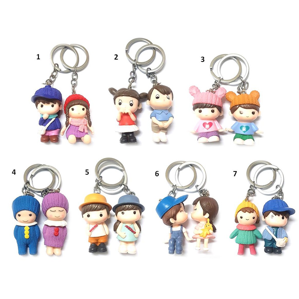 Móc Khóa Cặp Đôi Nam Nữ Siêu Dễ Thương