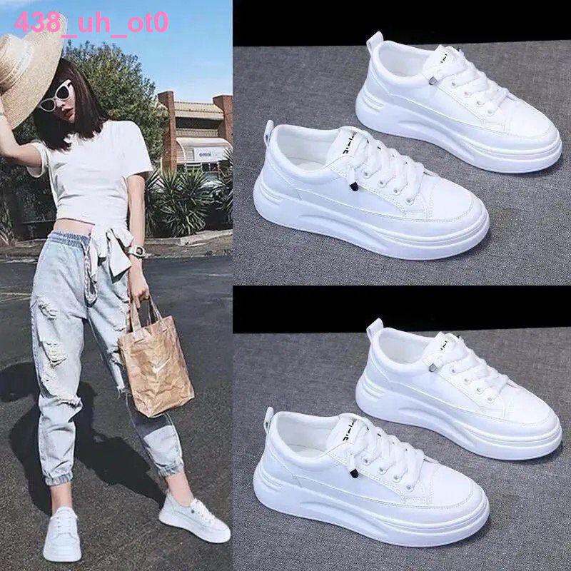 Giày nữ thời trangLittle white shoes nữ ins triều 2021 mùa hè new net red giày sneakers mỏng hoang dã và bùng nổ