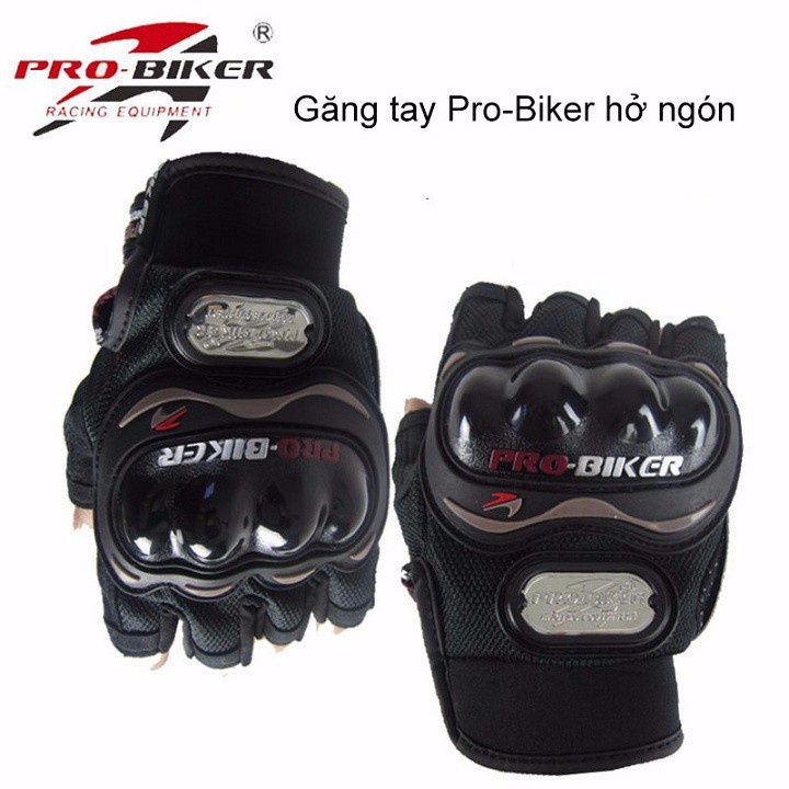 Găng Tay Đi Xe Máy Cho Dân Phượt, Găng Tay Nam Probiker Cụt Ngón