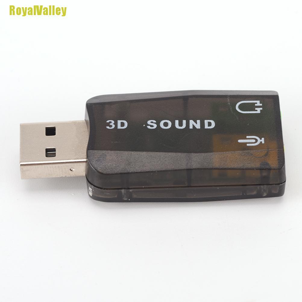 Bộ Chuyển Đổi Thẻ Âm Thanh 3d Từ Usb5.1 Sang 3.5mm