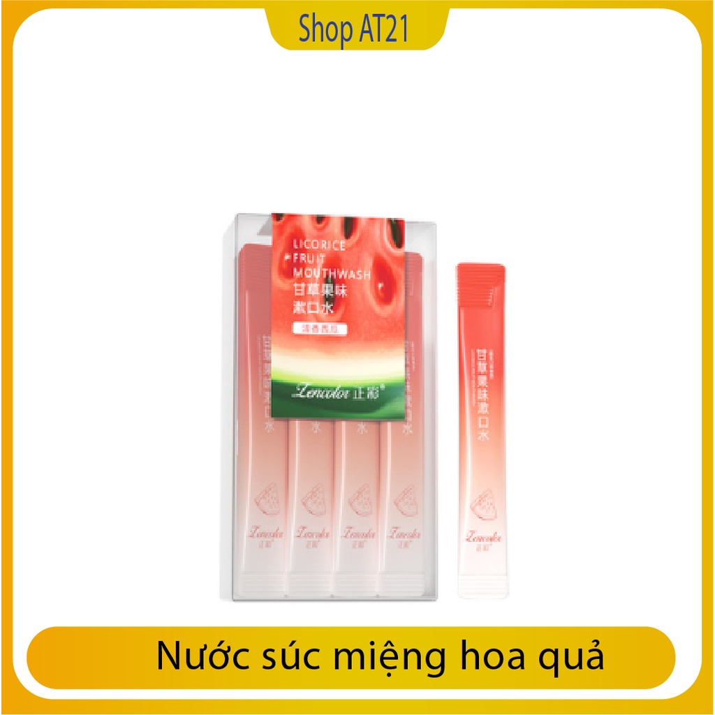 Combo 20 gói Nước súc miệng hoa quả nội địa trung, thơm miệng, nhỏ gon, dễ dàng mang theo