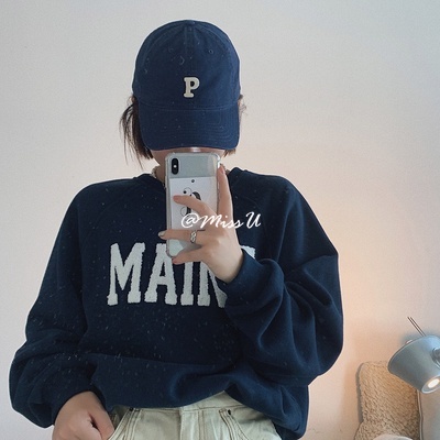 Nón lưỡi trai cotton in họa tiết chữ thời trang