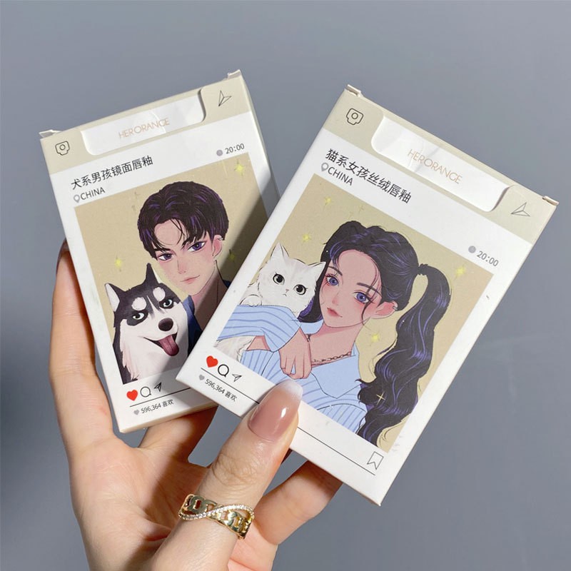 Set son 5 cây son kem bóng lì Herorange Tiểu Ca Ca Senabeauty | Thế Giới Skin Care