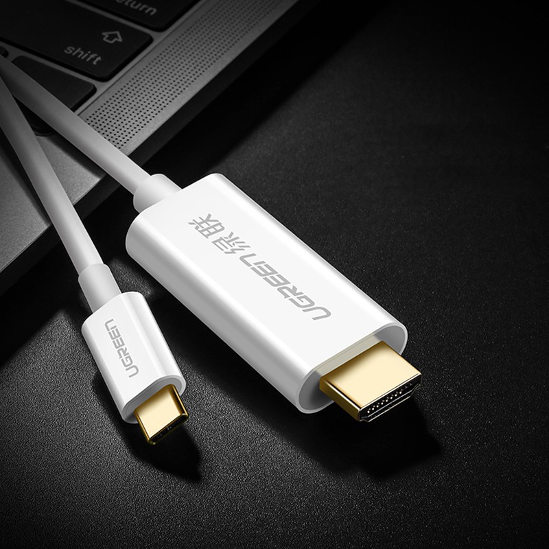 Cáp chuyển đổi USB-C sang HDMI dài 1.5M màu trắng UGREEN MM121 30841