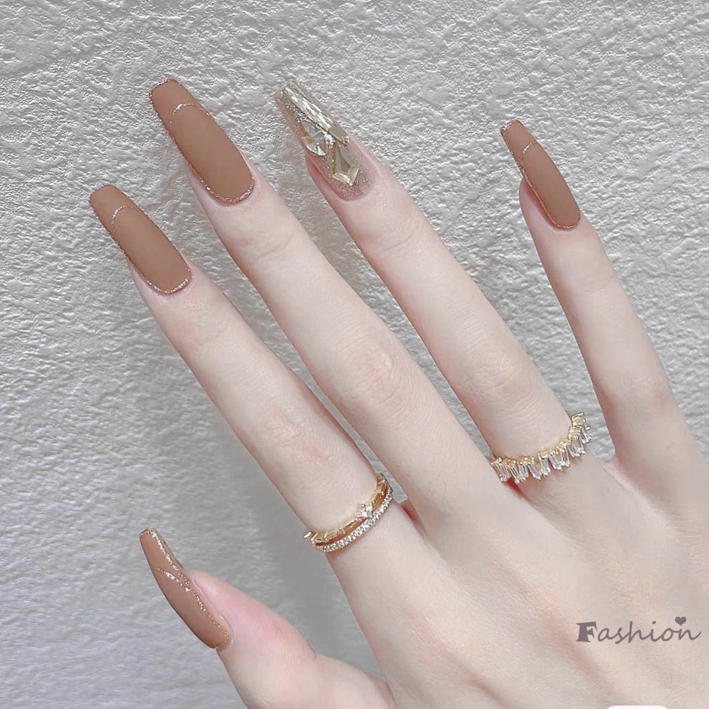 Set 24 Móng Tay Giả Có Thể Tái Sử Dụng Thiết Kế Độc Đáo