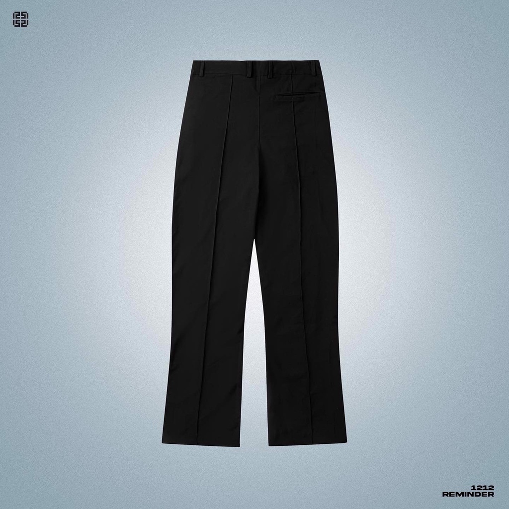 REMINDER - QUẦN KAKI TROUSERS PANT FORM XUÔNG MÀU ĐEN UNISEX NAM NỮ