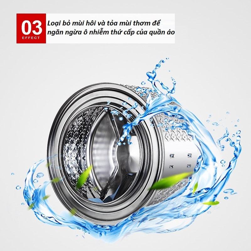 Hộp 12 viên sủi tẩy vệ sinh lồng máy giặt