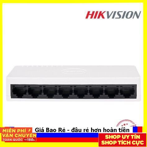 Switch 8 cổng Hikvision DS-3E0108D-E_ Bộ chia cổng mạng chính hãng