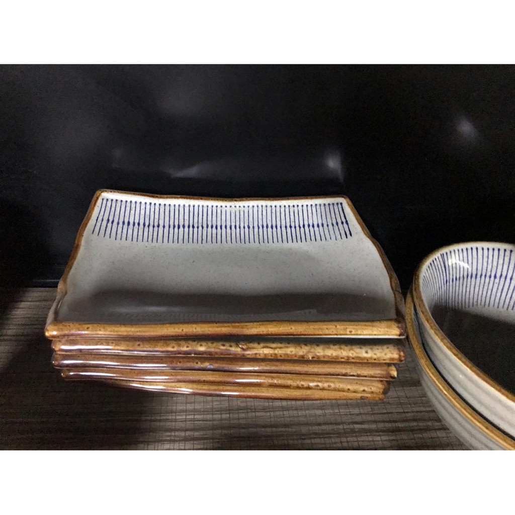 Bộ bát đĩa gốm sứ cao cấp lẻ Gió phong cách nhật