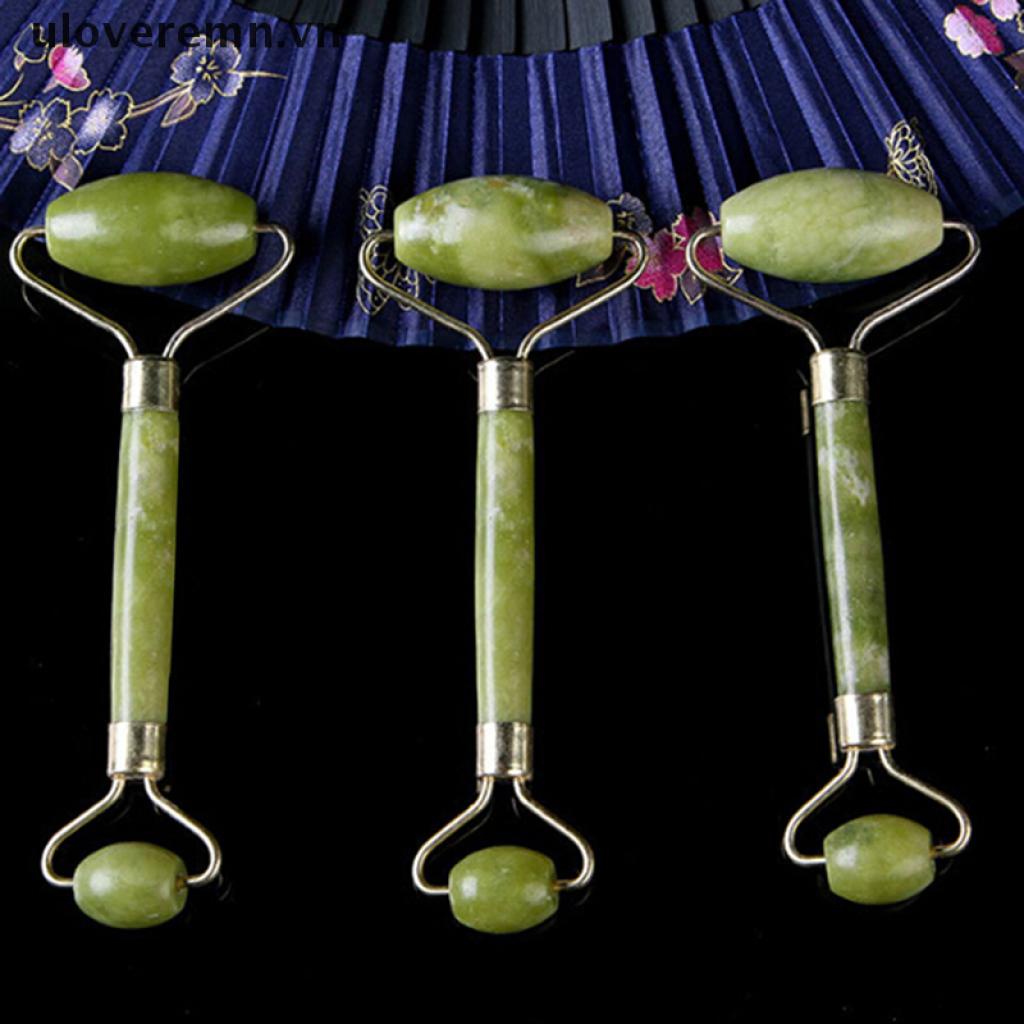 1 Cây Lăn massage Mặt / Cơ Thể Bằng Đá Ngọc Bích Chống Lão Hóa