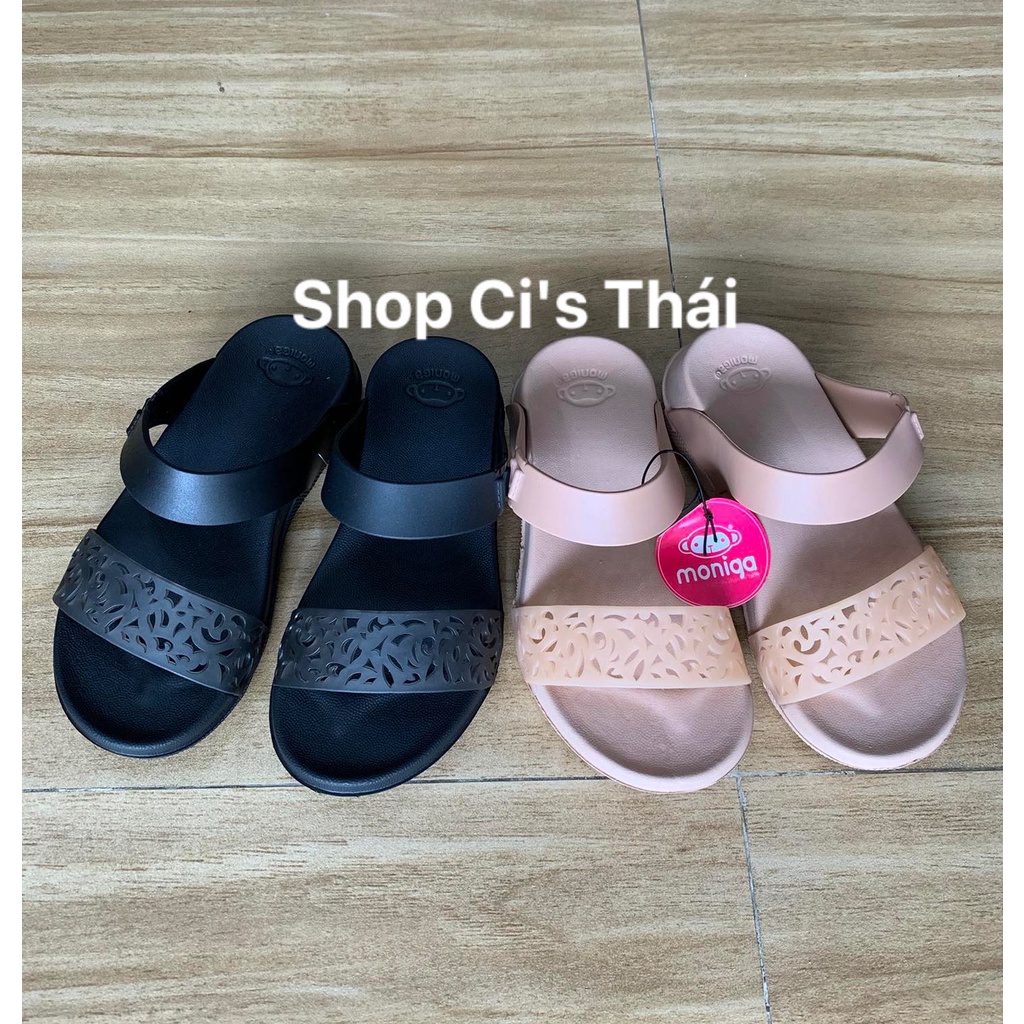 Dép quai ngang Thái Lan - Moniga 7.1 + Kelly 9 - Dép quai cày, đế nhựa mềm chân - Dép Thái Nhập Khẩu 100%