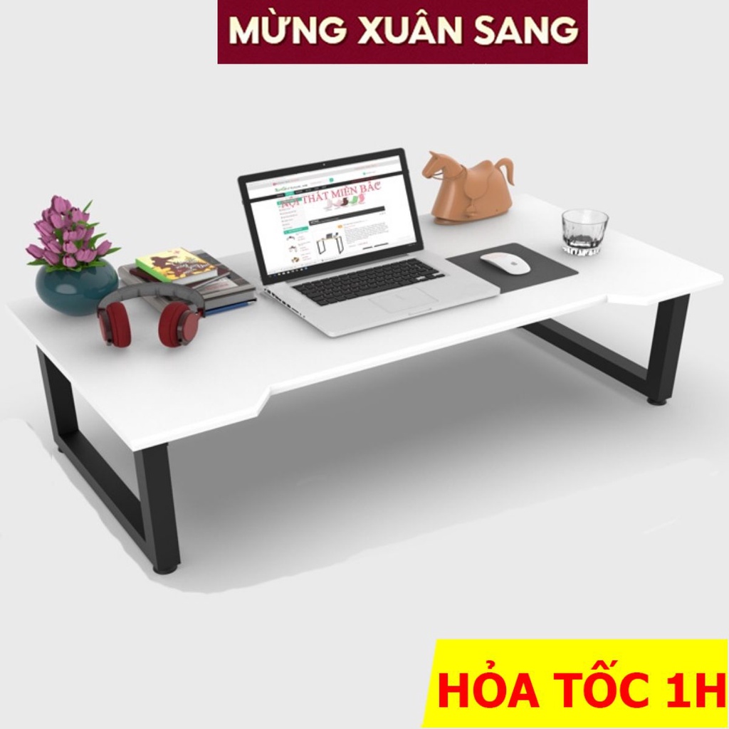 Bàn bệt GAMING FUNA kiểu dáng hiện đại chân sắt hộp loại to 40x40mm phủ sơn tĩnh điện mặt bàn gỗ MDF 17ly