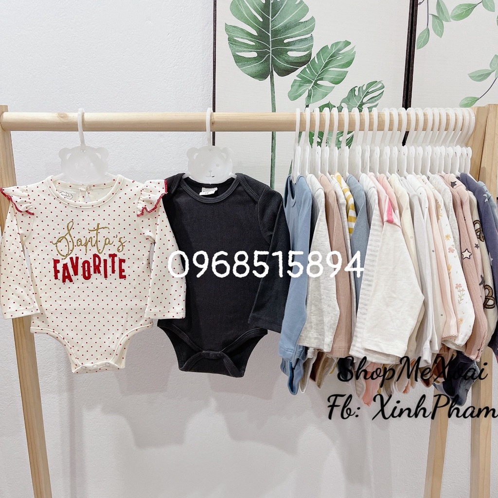 Body chip dài tay Terminal X size 3-6M vải 100% cotton xuất dư cao cấp
