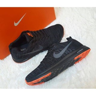 [KÈM HỘP] Giày sneaker nam thể thao đen full đế cam siêu đẹp