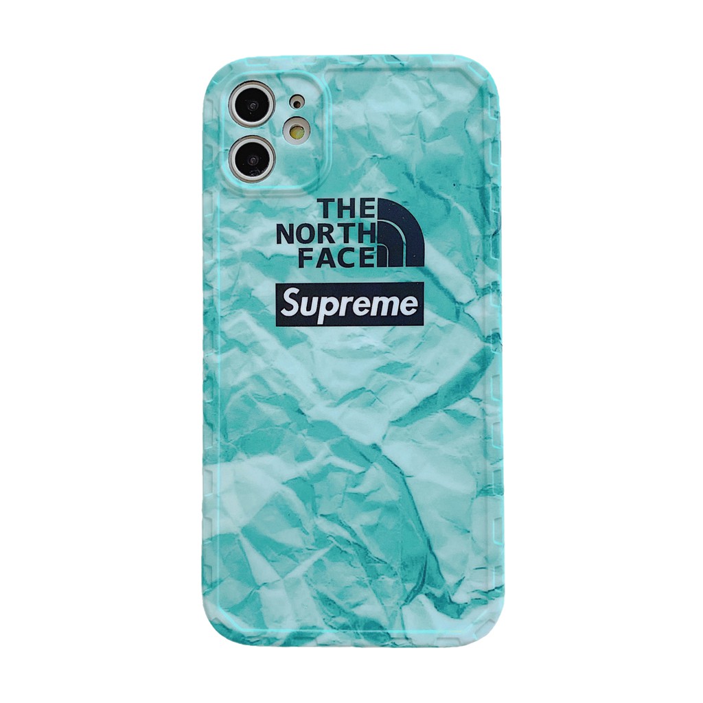 Ốp điện thoại họa tiết The north face supreme cho iPhone 7/8/se2 7plus/8plus x/xs xsmax 11 11pro 11promax