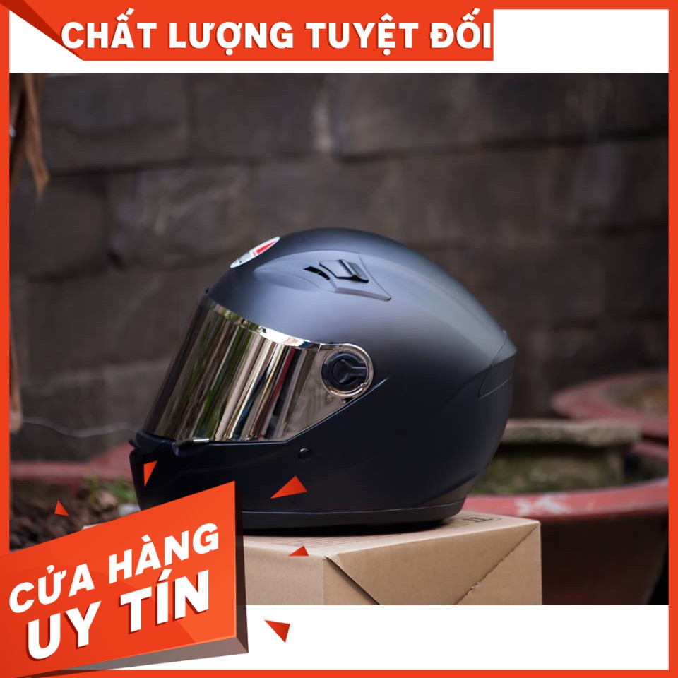 [CHÍNH HÃNG][Shopee Trợ Giá] Mũ Fullface AGU Đen Nhám chính hãng