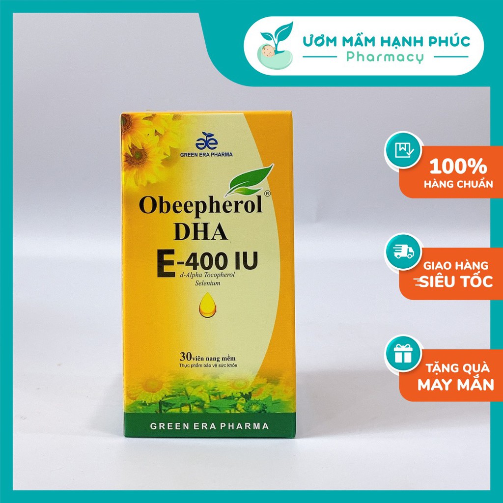 Vitamin E 400 IU Obeepherol DHA [chính hãng] thực phẩm bảo vệ sức khỏe