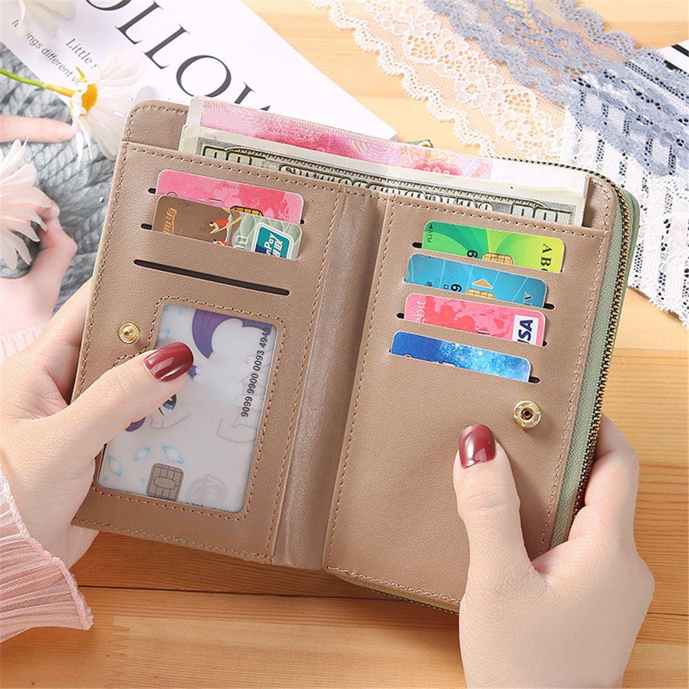 NIUYOU Ví Dài Đựng Điện Thoại / Thẻ Thiết Kế Xinh Xắn Cho Nữ Giá Đỡ