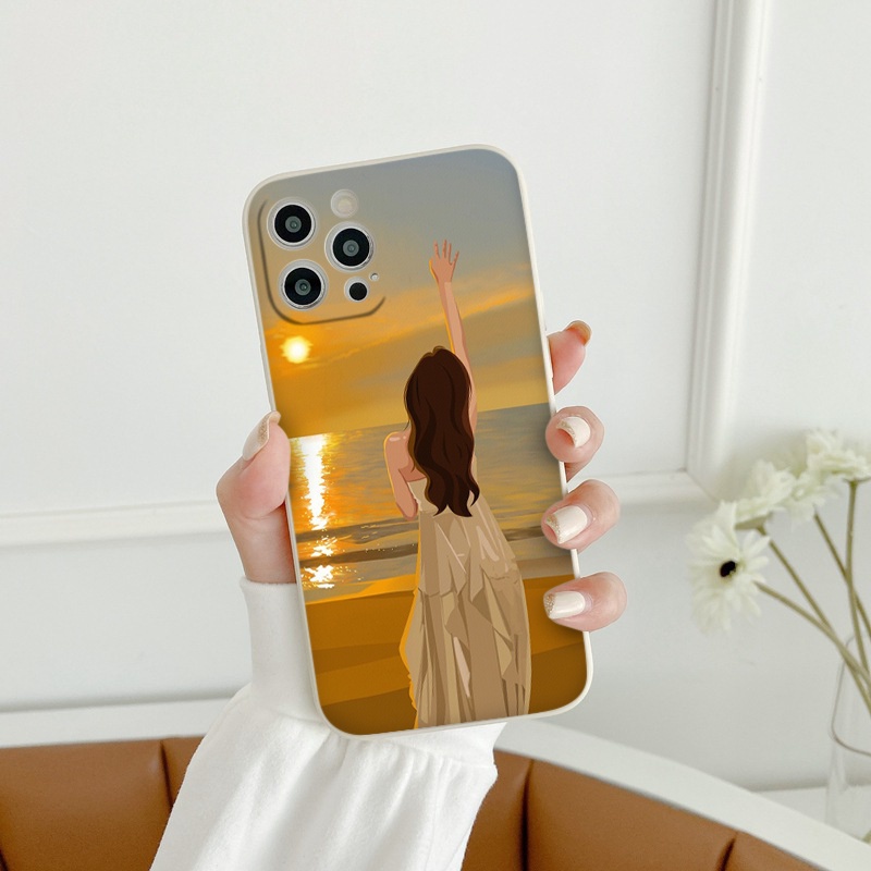 Ốp lưng iphone couple trên biển hoàng hôn lãng mạn ốp iphone 14/14pro/14plus/13/12/xr/6/7/8plus/se2020/xsmax