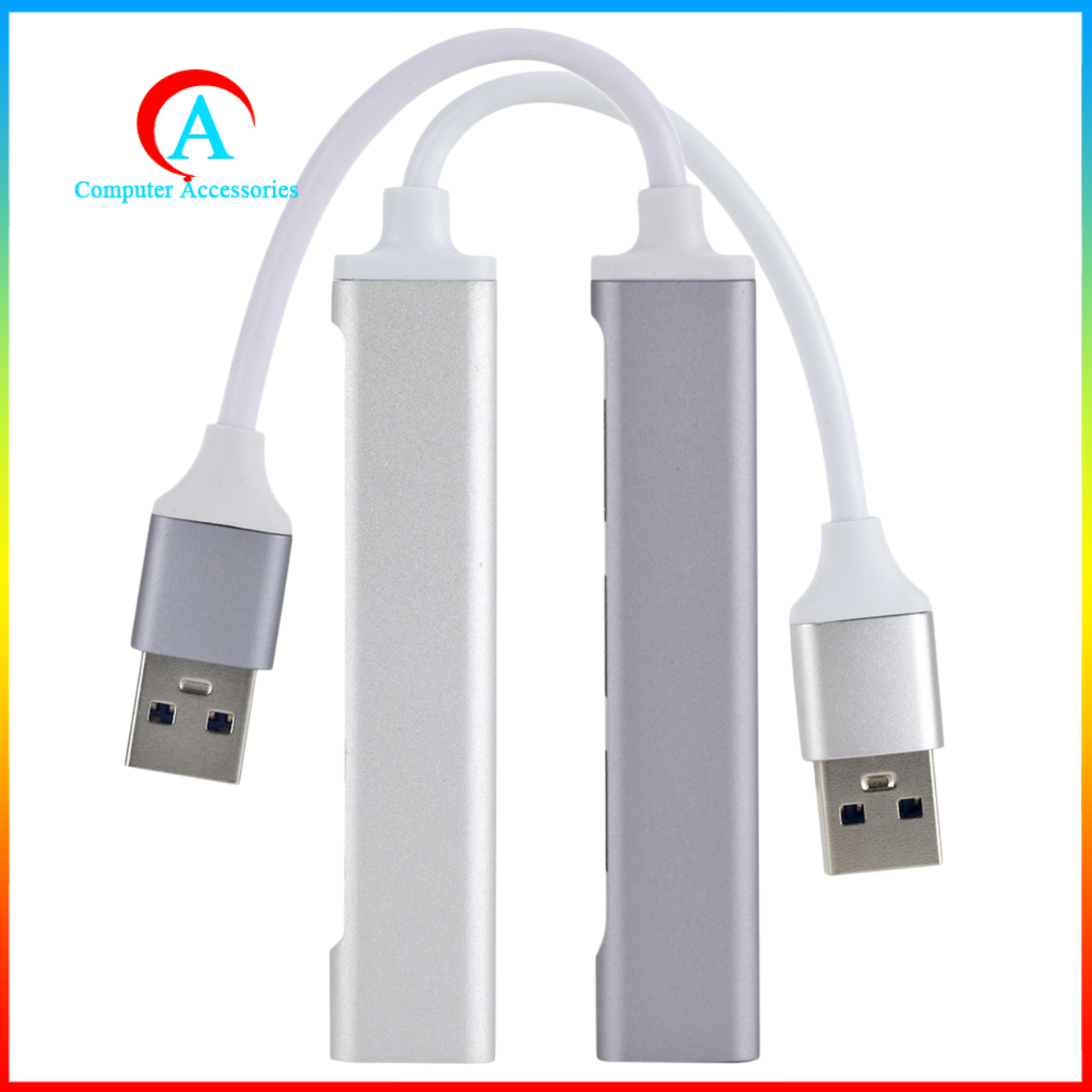 Bộ Chia 4 Cổng Usb 3.0 Otg Bằng Kim Loại Siêu Bền Tiện Dụng | BigBuy360 - bigbuy360.vn