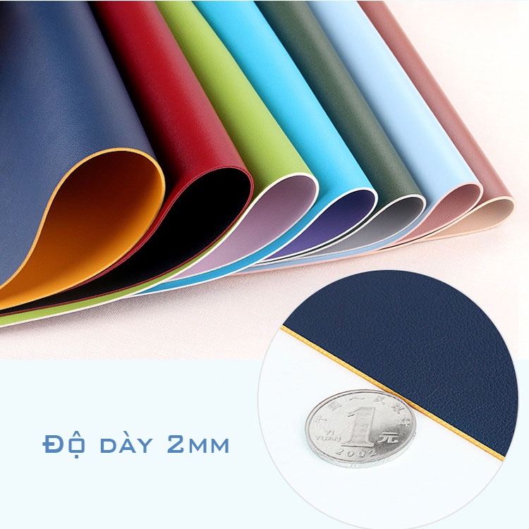 Lót chuột da cỡ lớn (Mouse Pad 2 mặt) size 120x60 80x40 60x30 cm nhiều màu sắc