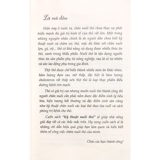 Sách - Kỹ thuật nuôi Thỏ