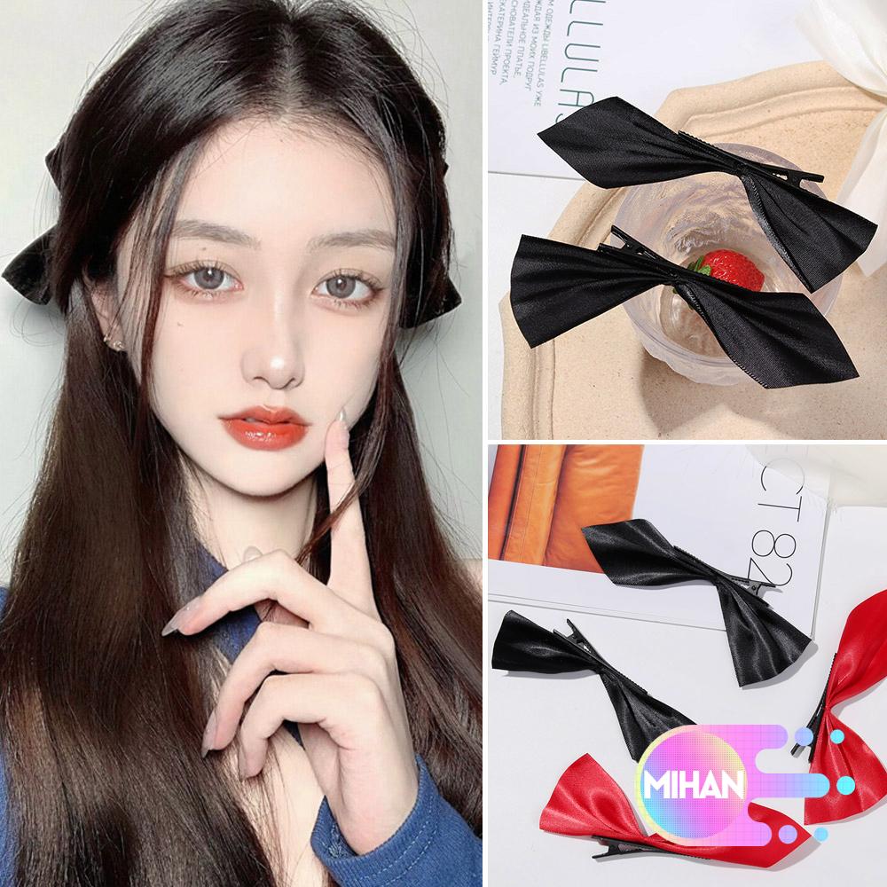 Bộ 2 kẹp tóc hình nơ phong cách cổ điển thời trang sành điệu cho nữ