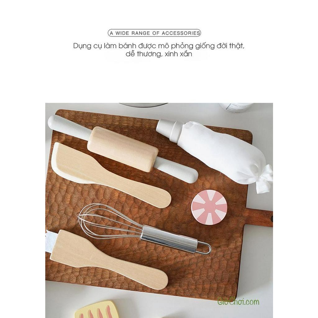 Bộ đồ chơi làm bánh cookie bằng gỗ cho bé từ 3 tuổi