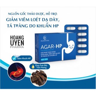 Agar-HP - giúp giảm viêm loét dạ dày do HP - Hộp 30 viên