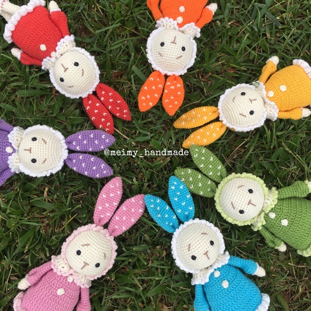 Thú bông len handmade - Thỏ Mimi (được chọn màu)