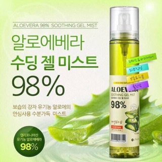 Xịt khoáng lô hội aloe vera soothing mist 98%