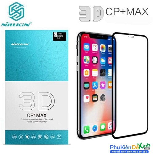 Kính cường lực iphone XS MAX Nillkin 3D CP+ Max Full màn hình