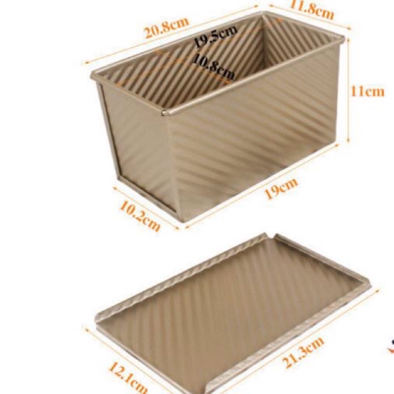 Khuôn bánh mỳ gối có nắp cao cấp