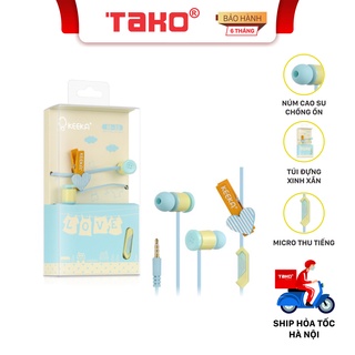 Tai nghe nhét tai KEEKA EE-32 nhỏ gọn, cá tính. Chính hãng, BH 6 tháng
