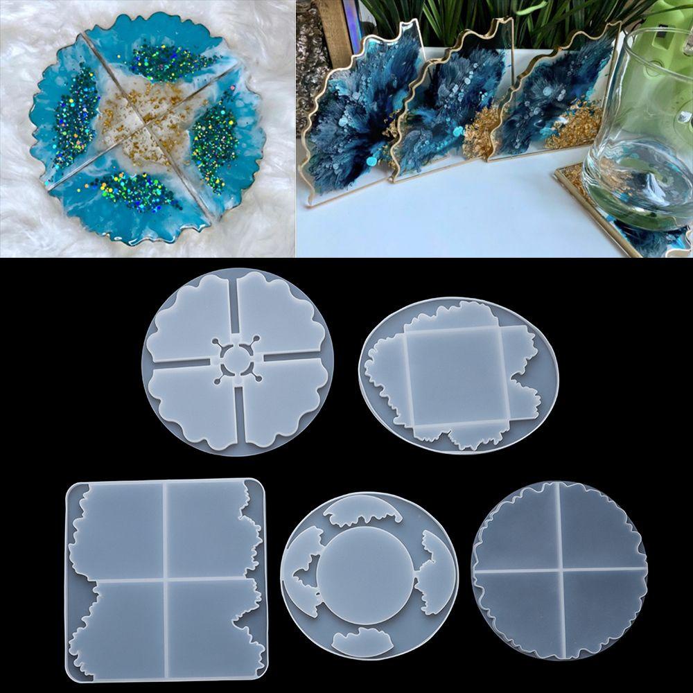 Jane Khuôn Nhựa Resin Làm Đế Lót Ly Mẫu Mới