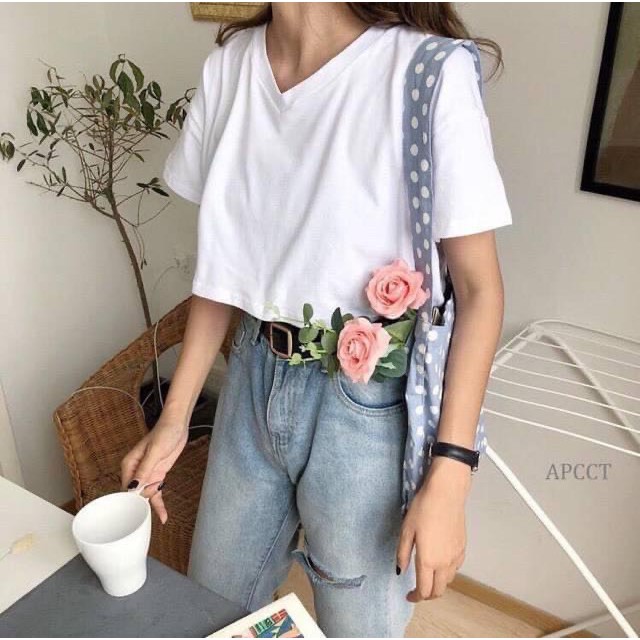 [RẺ VÔ ĐỊCH] Áo Croptop Nữ Tay Ngắn Dáng Ôm Ulzzang CAMA STORE M13