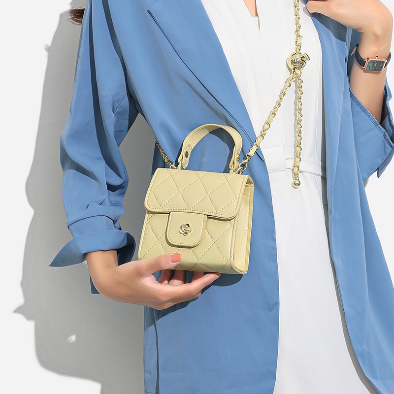 Túi Đeo Chéo Mini Phối Dây Xích Thời Trang Trẻ Trung