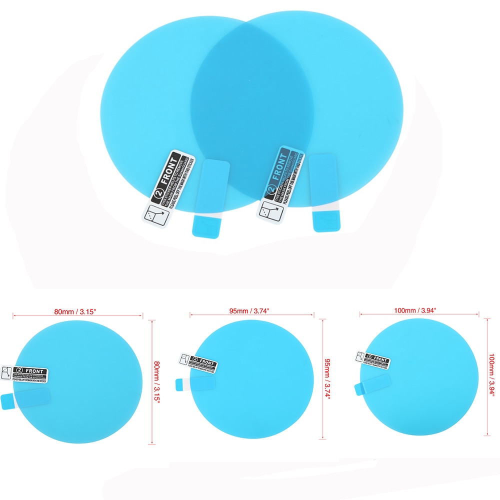 2 Miếng phim dán trong suốt bảo vệ gương chiếu hậu xe hơi chống nước chống sương mù đa năng tiện dụng