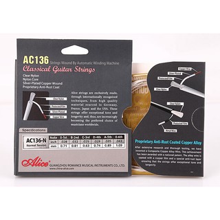 Dây guitar Classic Alice AC136 (cỡ 28-43)